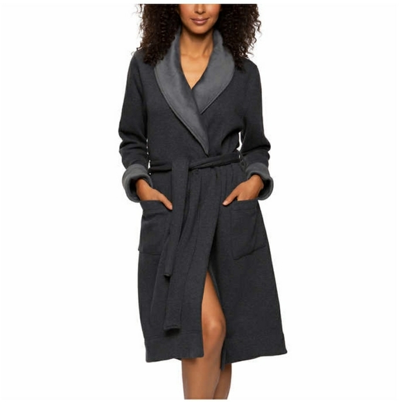 (Ew)Ladies Fleece lined robe - Picture 2 of 5